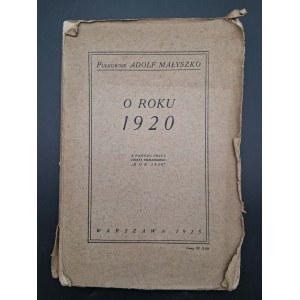 Il colonnello Adolf Małyszko. L'anno 1920