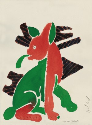 Ryszard Grzyb (ur. 1956 Sosnowiec), Kot plamiasty, z cyklu Yellonki, 2006