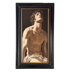 ANONIMO, Portrait of a young man with a bare torso