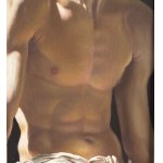 ANONIMO, Portrait of a young man with a bare torso
