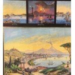 ANONIMO, 17 miniatures grouped on a single sheet, showing various scenes of Neapolitan places