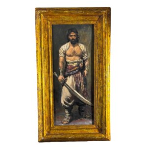 ANONIMO, Male figure with a saber