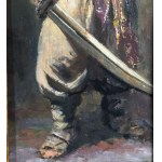 ANONIMO, Male figure with a saber