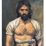 ANONIMO, Male figure with a saber