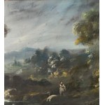 ANONIMO, Landschaft mit Figuren