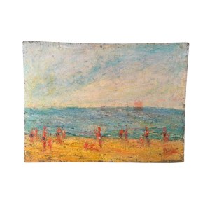 ANONIMO, Seascape with figures