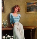 ANONIMO, Portrait of a woman indoors