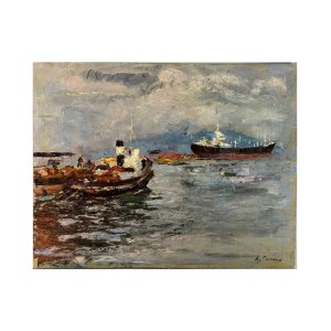 A.Cuomo, Seascape glimpse in Castellammare - A.Cuomo