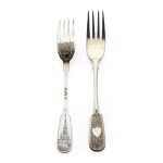 Moscow, Set of two appetizer forks, 1890
