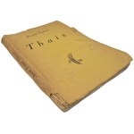 FRANCE Anatol - THAIS J. Mortkowicz Publishing House, 1931