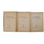 KRASZEWSKI, Ignacy Józef—STAROSTA OF WARSAW. Historical Paintings from the 18th Century, VOLUMES 1–3, published in 1948