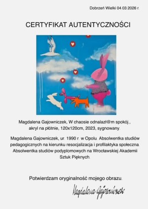 Magdalena Gajowniczek, W chaosie odnalazł@m spokój