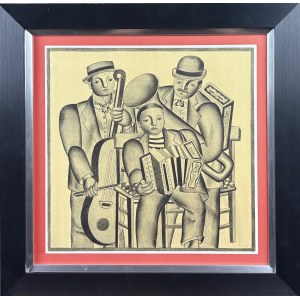Fernand LEGER (1881 - 1955), Hudobníci (Les Musiciens)1975 (1920)