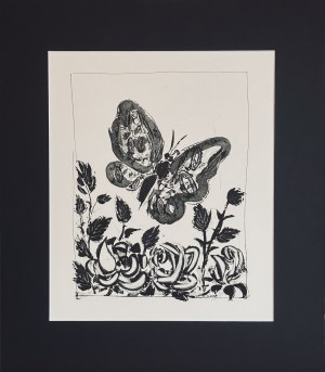 Pablo Picasso (1881-1973), Motyl z cyklu 31 rycin do tekstów Buffona, 1970