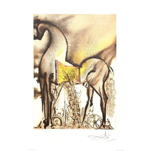 Salvador DALI (1904-1989), Der Cheval von Troja. Aus dem Cyclo: Les Chevaux de Dali (Dalí-Pferde), 1983