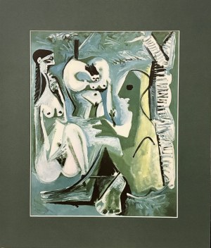 Pablo Picasso 1881-1973 z cyklu „Le Déjeuner sur l’herbe” ( Obiady na trawie) 1962, Wariacje na temat „Śniadanie na trawie” E. Maneta