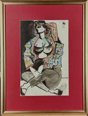 Pablo Picasso (1881-1973) Odaliska III ( Kobieta w stroju tureckim) 1959 ( 1955) z cyklu „Carnet de la Californie”