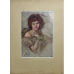 Teodor Axentowicz (1859-1938), Study of a Woman, printmaking