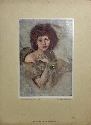 Teodor Axentowicz (1859-1938), Studium kobiece, grafika