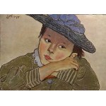 Stanisław Wyspiański (1869-1907), Dziewczynka w niebieskim kapelusiku, grafika