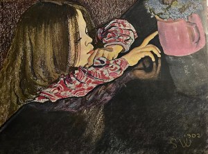Stanisław Wyspiański (1869-1907), Dziewczynka z dzbankiem, grafika