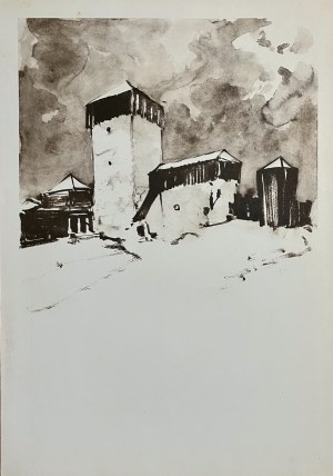 Stanisław Noakowski (1867-1928), Zamek na Wawelskim wzgórzu - reprodukcja