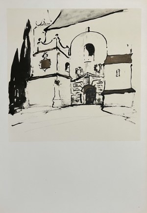 Stanisław Noakowski (1867-1928), Fragment kościoła, reprodukcja