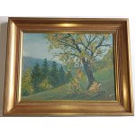 AUTHOR UNKNOWN, MOUNTAINS, OIL PLATE, SIGNATURE ILLEGIBLE