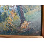 AUTHOR UNKNOWN, MOUNTAINS, OIL PLATE, SIGNATURE ILLEGIBLE