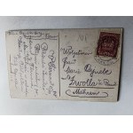 TARNÓW ULICA KRAKOWSKA STEMPEL ZNACZEK 1918 R