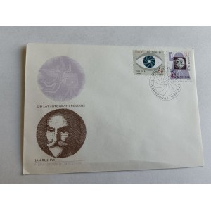 ENVELOPPE PRL 150 ANS DE PHOTOGRAPHIE POLONAISE JAN BUŁHAK 1989. TAMPON