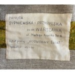 proj. Danuta PRZYBYLSKA-SYPNIEWSKA, Gobelin "Underwater World"