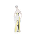 designed by Zbigniew ŚLIWOWSKA-WAWRZYNIAK (1931 - 2003), Figurine "Lady with a Basket" / "Mushroom Girl", ZPS "Ćmielów".