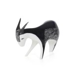 designed by Mieczysław NARUSZEWICZ (1923 - 2006), Figurine "Donkey", "Ćmielów" Table Porcelany Plant.