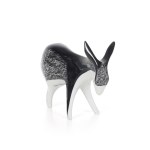 designed by Mieczysław NARUSZEWICZ (1923 - 2006), Figurine "Donkey", "Ćmielów" Table Porcelany Plant.
