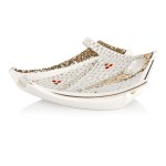 Ashtray with relief decoration, cut "IX", Manufactory of Ceramic Products "Steatyt"