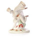 designed by Helena Burtanowna-Husarska (1922-2009), Figurine " Taniec zbójnicki", Zaklady Porcelany Stołowej "Ćmielów".
