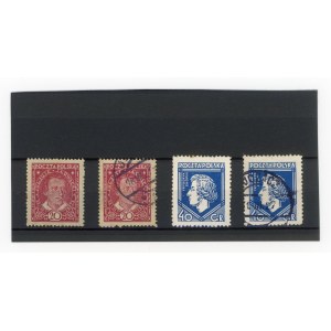 Poland, 1927. Set of 4 stamps. Two used and two unused (170)