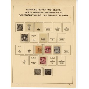 Niemcy, Norddeutscher Postbezirk, zestaw znaczków 10 szt. (205)