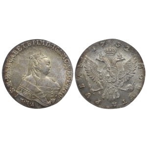 Russisches Reich, 1 Rubel, Jahr 1752, MMD-E, PCGS, MS 61, Top PoP