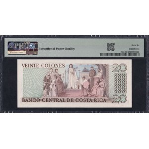Costa Rica, 20 Colones, 1978-83, Gem UNC 66 EPQ