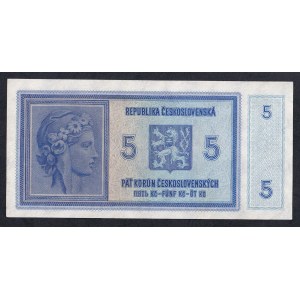 Czechoslovakia, 5 Korun, 1938, XF-UNC