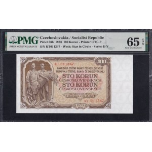 Czechoslovakia, 100 Korun, 1953, Gem UNC 65 EPQ