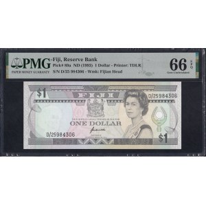 Fidschi, 1 Dollar, 1993, Gem UNC 66 EPQ