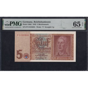 Germany, 5 Reichsmark, 1942, Gem UNC 65 EPQ
