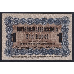 Germany, 1 Ruble, 1916, XF