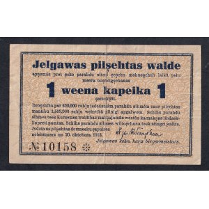 Latvia - Mitava, 1 Kopeken, 1915, VF