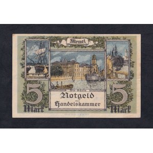 Memel, 5 Mark, 1922, XF