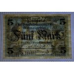 Memel, 5 Mark, 1922, aUNC