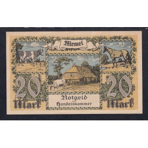 Memel, 20 Mark, 1922, aUNC